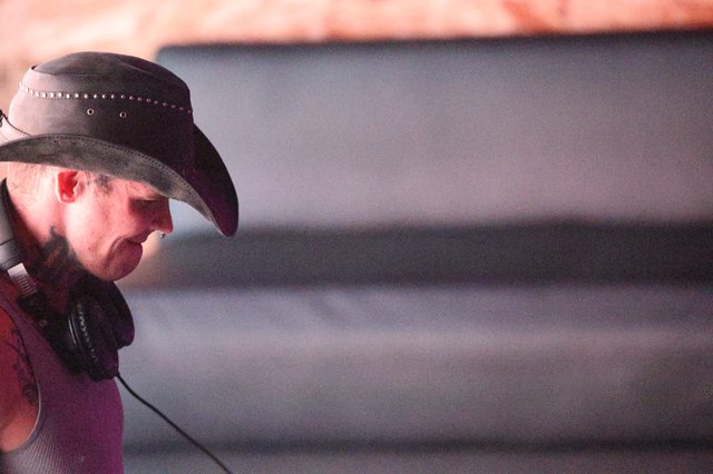 DJ in Cowboy Hat Focused at Wobbleland 2026