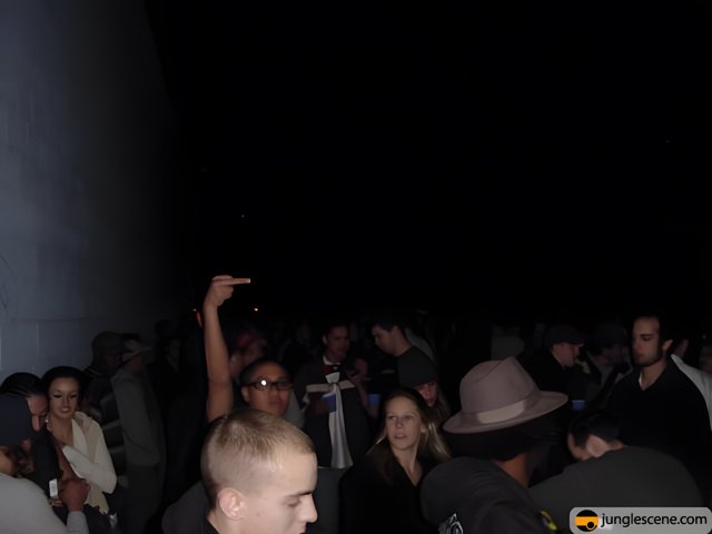 Night Club Crowd in Fedora Hats