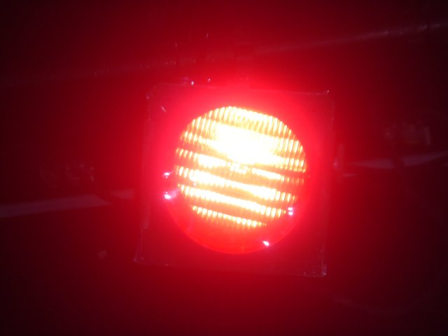 Red Traffic Light in the Dark