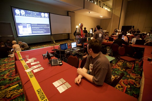 Laptop Lounge at DefCon Conference