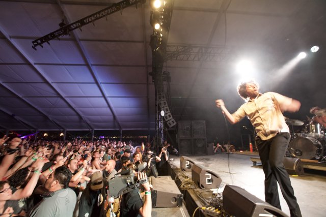 Rock Star Zack de la Rocha Commands Coachella Stage