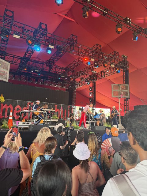 Vibes Under the Red Tent