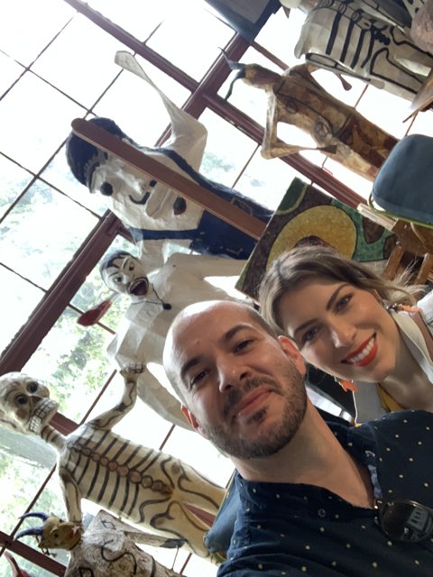 Selfie with Skeletons