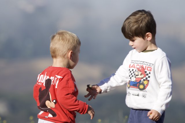 Two Young Friends Share a Moment at Mt. Diablo