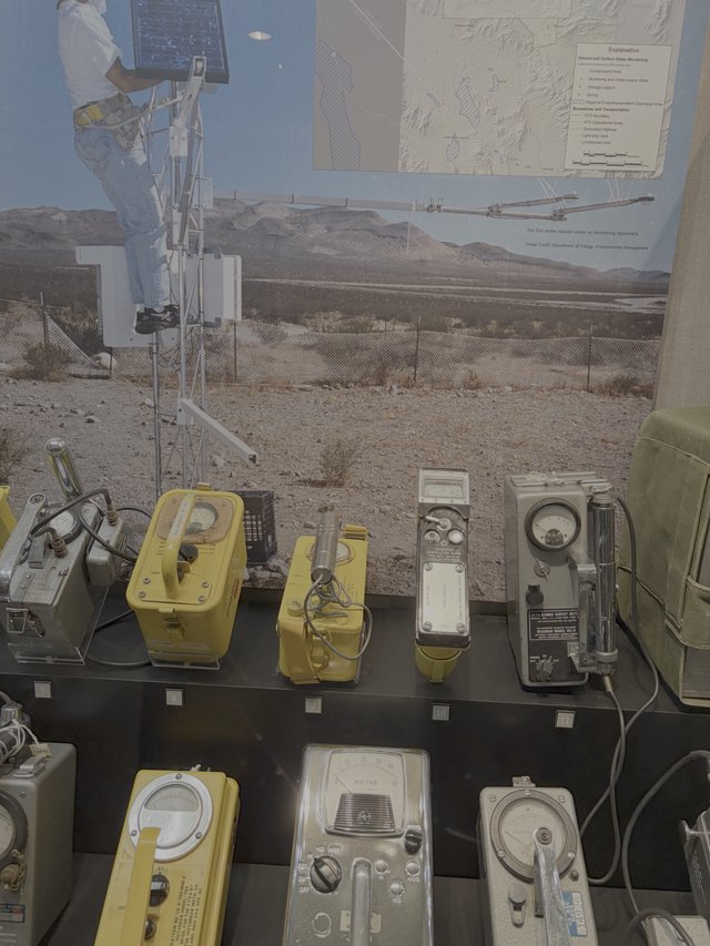 Cold War Era Radiation Detection Equipment Display