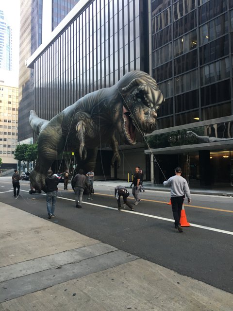 T-Rex on the Loose in the City