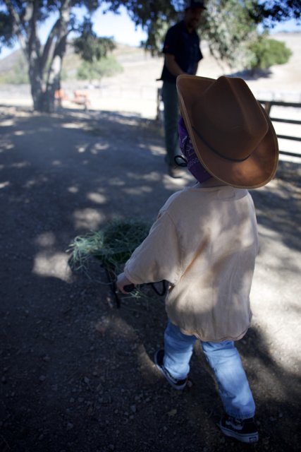 Little Cowboy's Morning Chores