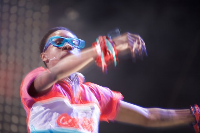 Red Shirt Performer Rocks Coachella Stage