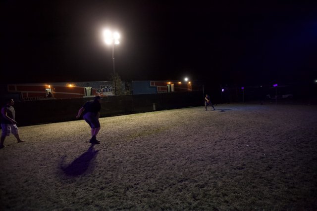 Snowy Night Soccer Game