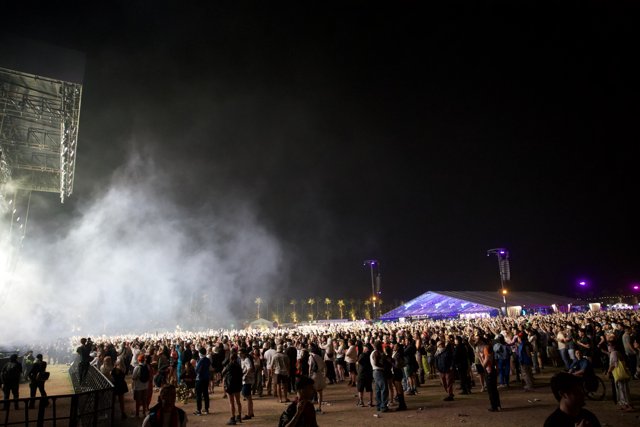 Vibrant Night at Coachella 2024: Festival Under the Stars