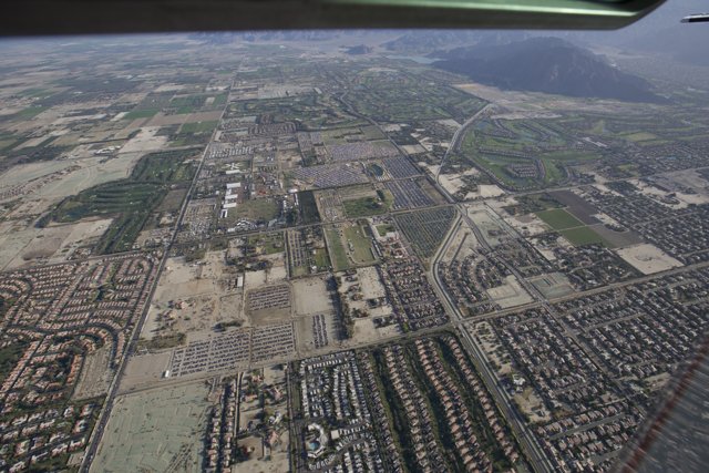 Aerial View of the Urban Metropolis