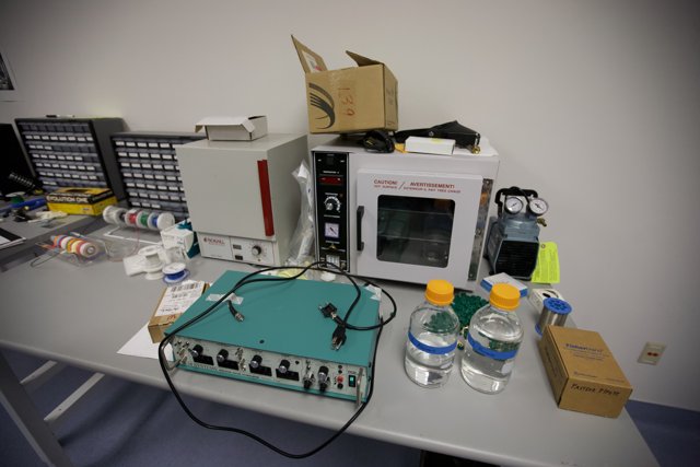 Electronic Equipment on a Work Table