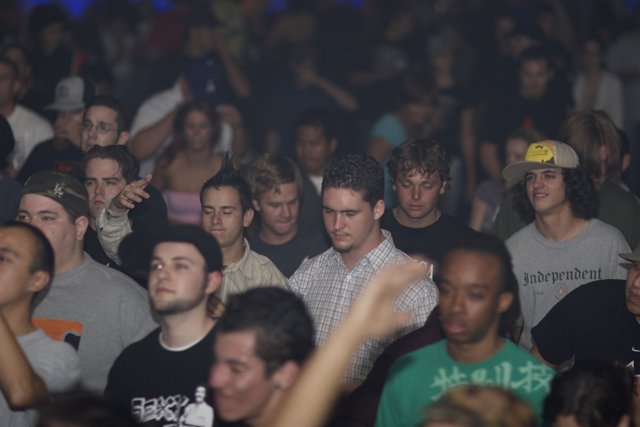 One Man Stands Out in the Crowd at Funktion Shimon 2 Concert