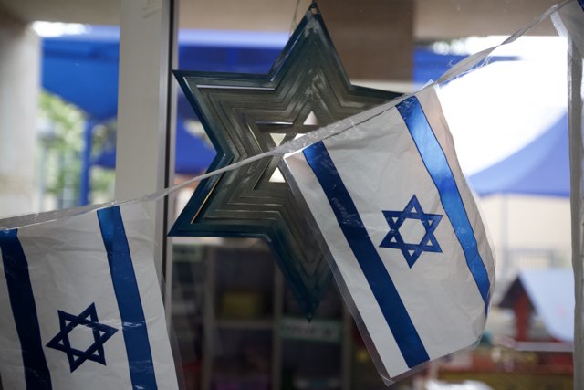 Flying Israeli Colors in the Holy Land