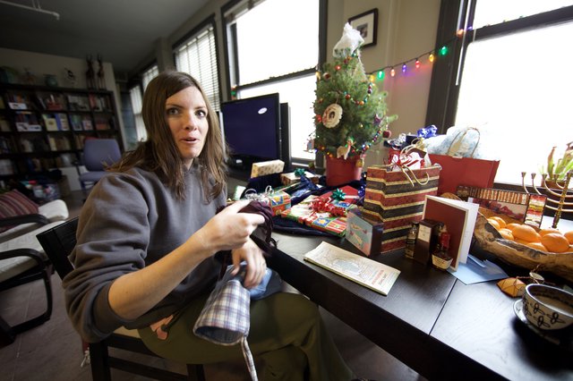 Christmas Morning Gift Opening in Cozy Home