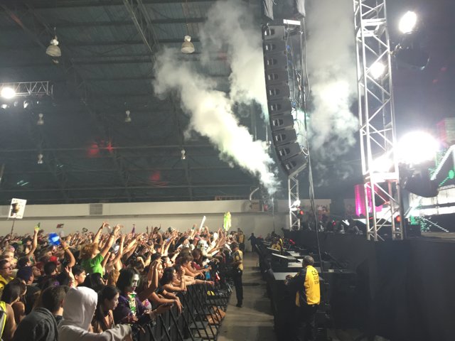 Smoke-filled Concert in San Bernardino