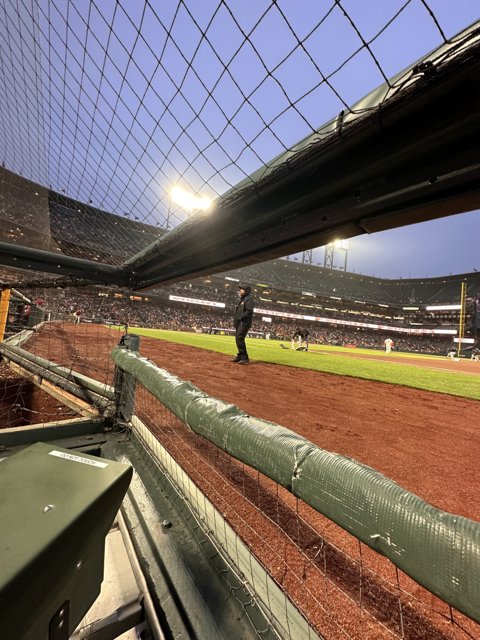 Lone Player on Oracle Park