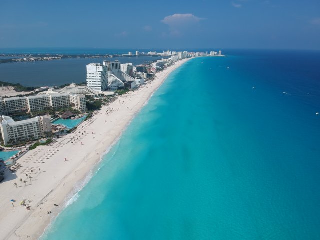 Aerial View of Cancun Beach Resort