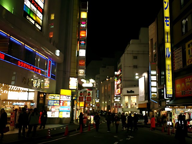 Neon Nightscape in Shibuya