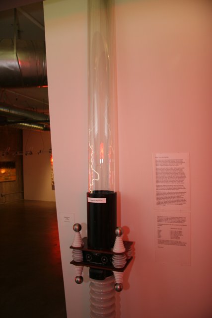Captivating Red Light Cylinder