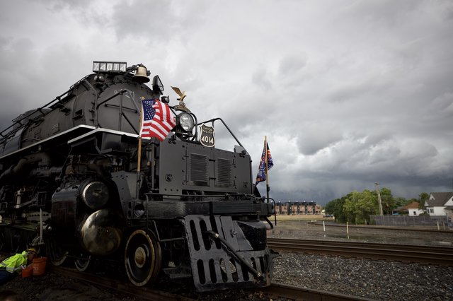 Union Pacific Big Boy 4014 Under Stormy Skies