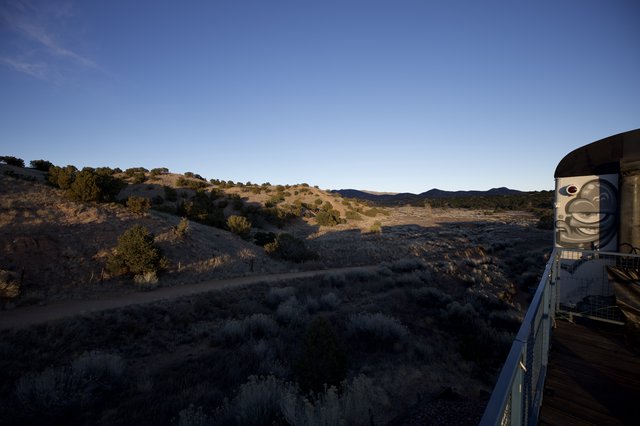 Desert Sunset Vista from Observatory Platform