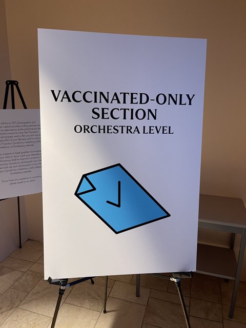 Vaccinated Only Section Orchestra Level