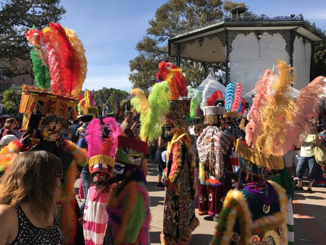 Vibrant Costumes at El Pueblo Historical Monument Parade