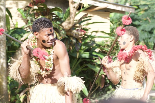 Traditional Fijian Stick Dancing