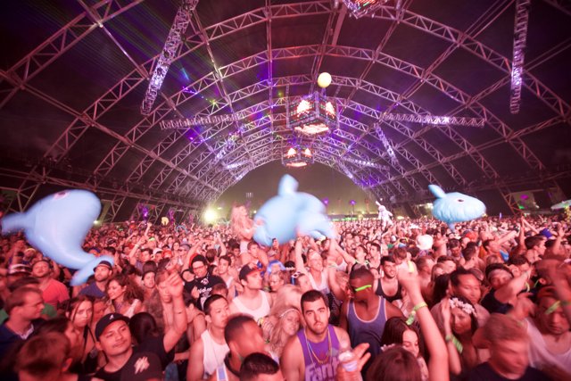 Blue Balloons and Electric Vibes at Coachella
