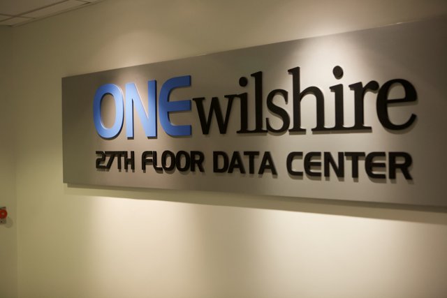 One Wilshire Data Center Sign