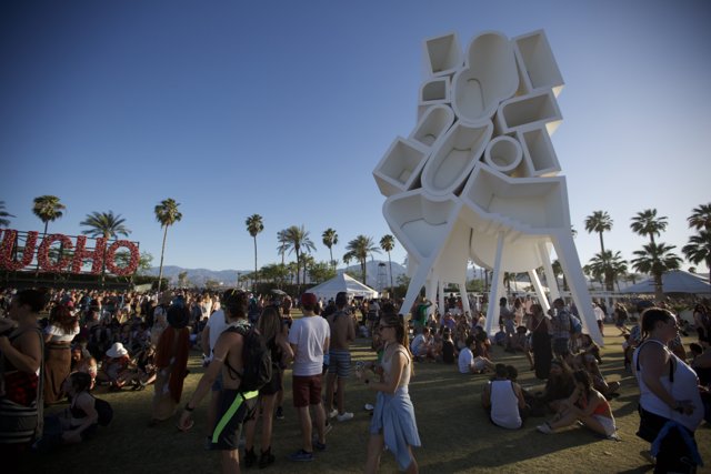 Sculpture Gathering at Coachella Music Festival