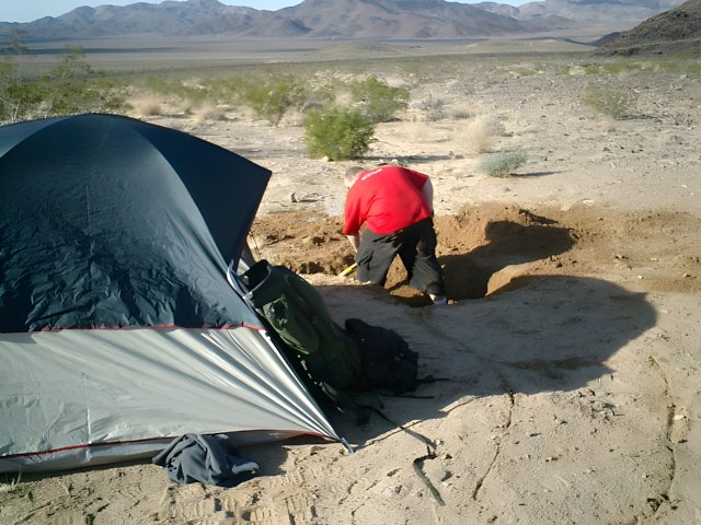Digging a Shelter for Adventures