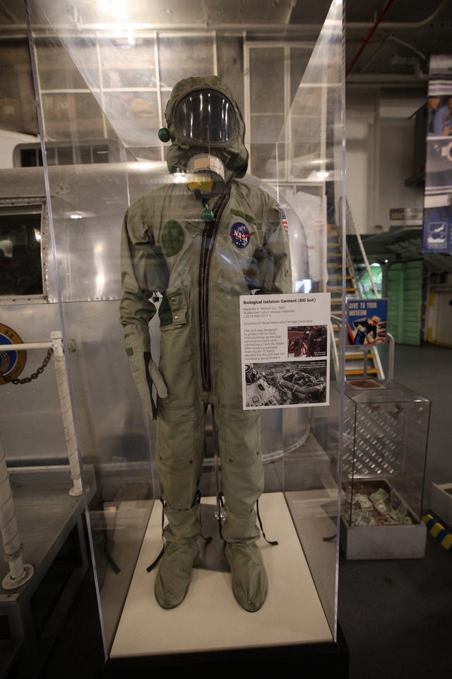 NASA Biological Isolation Garment Display at USS Hornet Museum