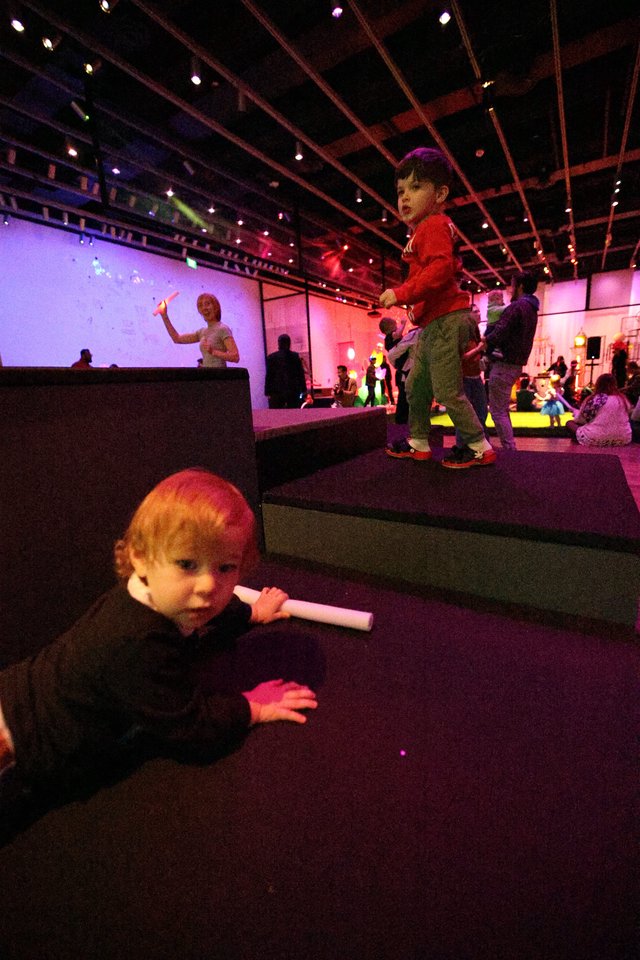 Children at Baby Rave Event in Museum