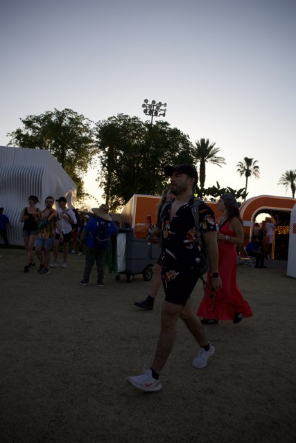 Sunset Strides at Coachella 2024