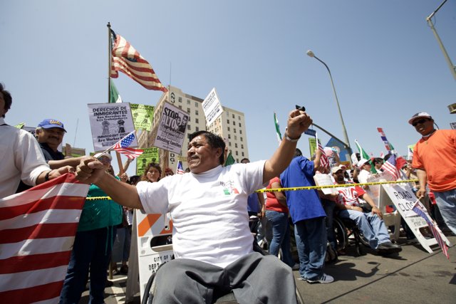 Wheelchair Protester