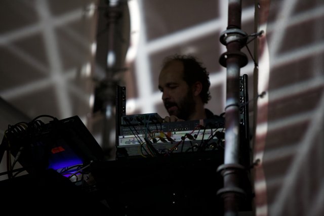 Étienne de Crécy Performing on His Laptop at Coachella 2009