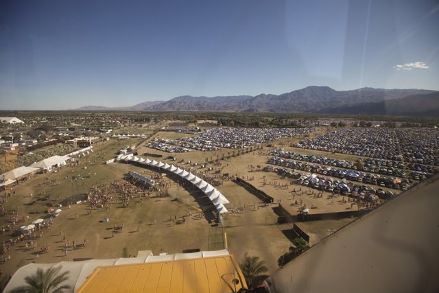 Aerial View of Coachella Crowd