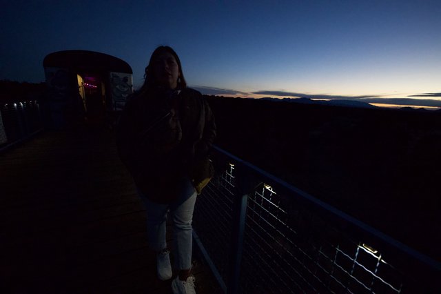 Twilight Moment at Overlook with Shopping Cart