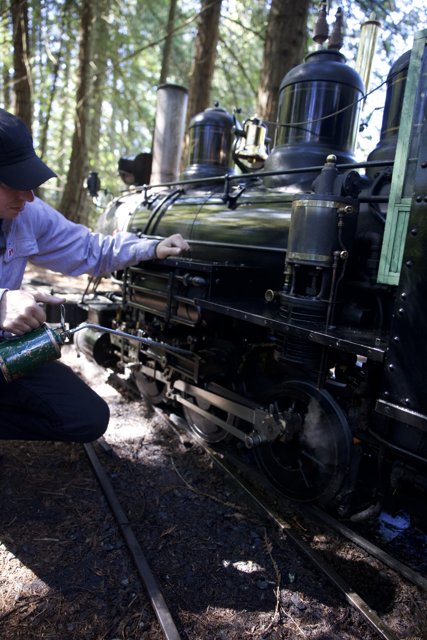 Man and Machine: Tending to the Tilden Steam Train