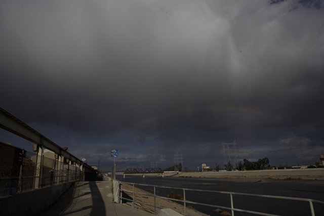 Rainbow over the San Diego River