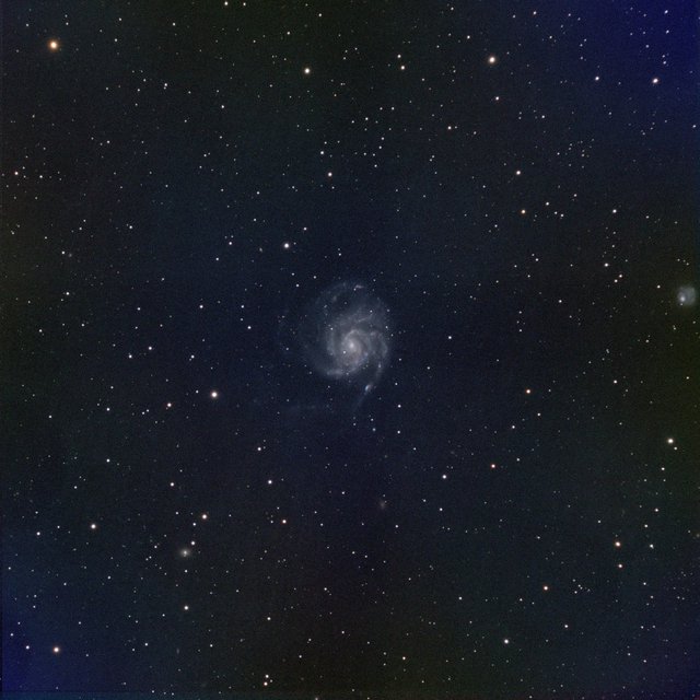 M101 Pinwheel Galaxy in SHO Narrowband and RGB
