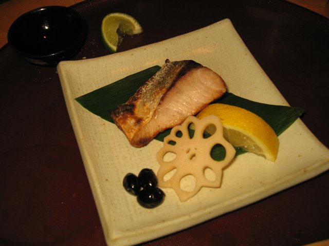 Artfully Presented Fish Dish