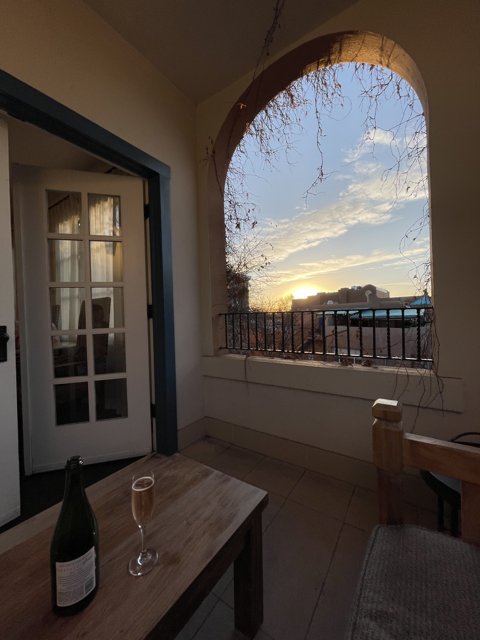 Breathtaking Sunset View from Santa Fe Balcony