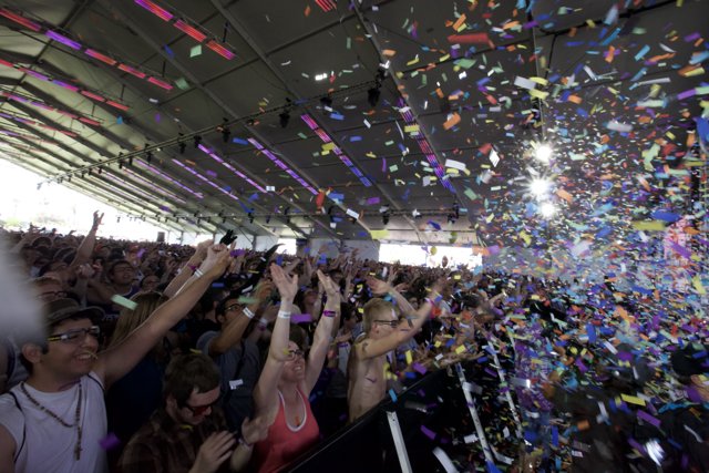 Confetti Chaos at Coachella Concert