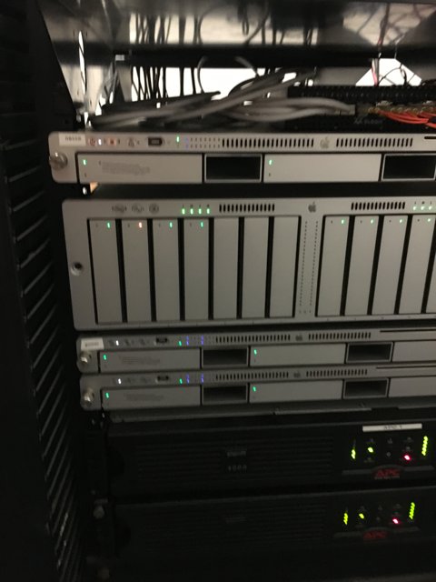 Rack of Servers and Computer Hardware