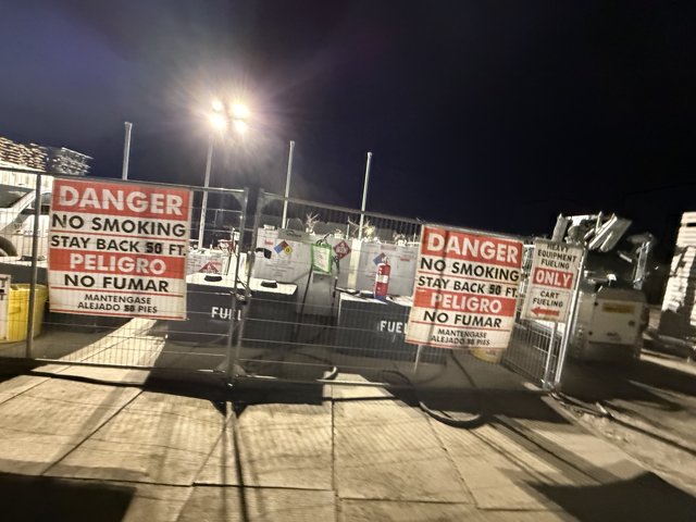 Illuminated Warnings in the Urban Night