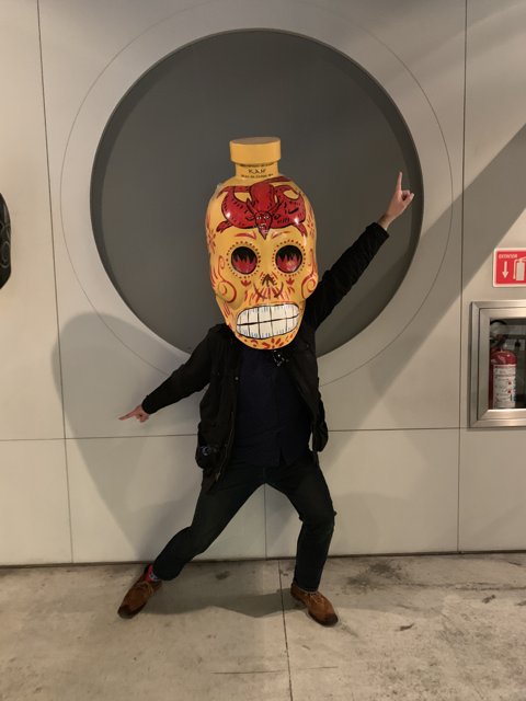 A Sugar Skull Masked Man
