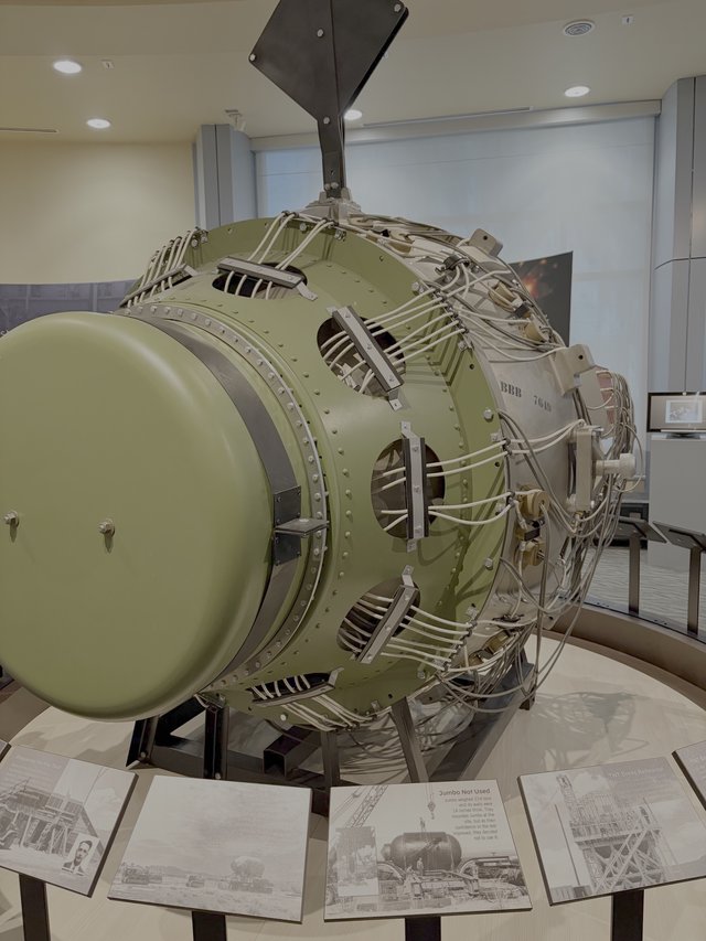 Vintage Aircraft Engine Display in Museum